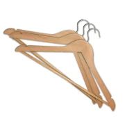 Thumbnail 2 of Закачалка за дрехи York, дървена, 3 броя, 46 х 24.9 х 1.3 cm