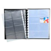 Thumbnail 2 of Exacompta Визитник, A4, PP, за 196 визитки, черен