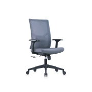 Thumbnail 2 of Ергономичен стол RFG Snow Black W, дамаска и меш, Multi-function механизъм, до 120 kg, светлосива седалка, светлосива облегалка