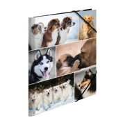 Thumbnail 4 of Herma Папка Animals, картонена, с ластик, A4, кучета