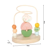 Thumbnail 6 of Small Foot Играчка Tiny Friends, с лабиринт и мъниста, дървена