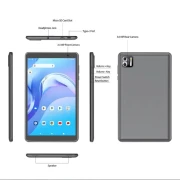 Thumbnail 3 of Таблет Pritom B8, 8'', Octa Core, 5G, 64 GB, 8 GB RAM, Android, 13, IPS, A523 Octa Core, предна камера 2 MP, сив