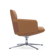 Thumbnail 3 of Кресло RFG Ray, екокожа, основа хром, кафяво
