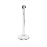 Thumbnail 5 of Ограничително колче, хром, с червена лента, 235 cm, широчина 320 mm, височина 920 mm