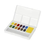 Thumbnail 2 of Faber-Castell Акварелни бои, с палитра, 12 цвята в кутия