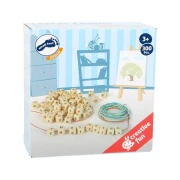 Thumbnail 2 of Small Foot Мъниста за нанизване, с букви, дървени, 1 х 1 cm, 300 броя