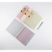 Thumbnail 2 of Sworld Папка Wheat Straw, с рингове, А5, розова