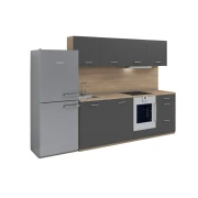 Thumbnail 1 of Кухня RFG, 2400 х 600 х 2100 mm, дъб сонома и графит