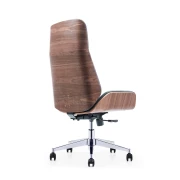 Thumbnail 6 of Кресло RFG Brian, работно, екокожа, до 150 kg, черна седалка, черна облегалка