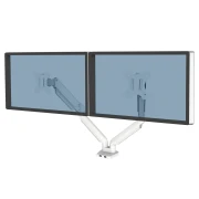 Thumbnail 7 of Стойка за 2 монитора Fellowes, с двойно рамо, до 8 kg, 32'', бяла