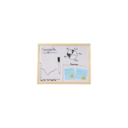 Thumbnail 3 of Office 1 Бяла дъска, магнитна, с дървена рамка, 30 x 40 cm