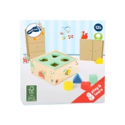 Thumbnail 3 of Small Foot Куб, с дървени форми и сортер, дървен, 4 части