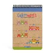 Thumbnail 3 of Gipta Craft Notes Пад, А5, бяла, широки редове, микроперфорация, твърда корица, със спирала, 100 листа