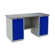 Thumbnail 1 of Работна маса WT160 WD1-WD1, 1600 х 700 х 870 mm, метална, MDF плот