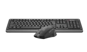 Thumbnail 3 of Комплект A4Tech - клавиатура и мишка Fstyler FGS1035Q, 2.4 GHz, Nano USB, 6 бутона на мишката, AAA, сиви