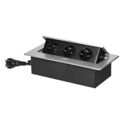 Thumbnail 2 of Мебелна кутия Orno, за вграждане, 3хP+E, сива