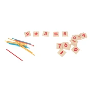 Thumbnail 11 of Small Foot Комплект математика, с цифри и пръчки, дървени, в кутия