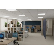 Thumbnail 7 of Офис стол RFG Smart W, дамаска и меш, Tilt механизъм, до 120 kg, черна седалка, светлосиня облегалка