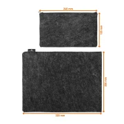 Thumbnail 3 of Калъф за лаптоп или таблет Durable Effect Multibag, 13'', филц