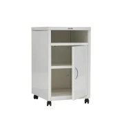 Thumbnail 1 of Шкаф, болничен, с рафт, 490 х 420 х 707 mm, бял метал