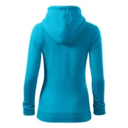 Thumbnail 3 of Malfini Дамски суитшърт Zipper 411, размер XS, светлосин