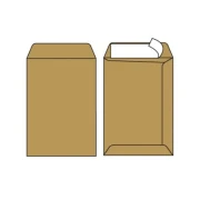 Thumbnail 2 of Плик със странично отваряне, самозалепващ се, кафяв, 500 броя