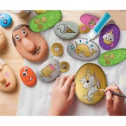 Thumbnail 6 of Moxy Комплект за рисуване на камъни Еднорог, с брокат