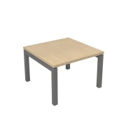 Thumbnail 1 of Ниска маса Narbutas Nova, 600 x 600 x 400 mm, квадратен плот, ПДЧ, меламин избелен дъб, сив метал, крак тип U