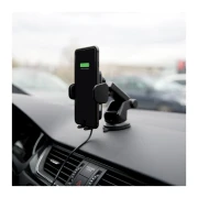 Thumbnail 4 of Поставка за телефон за кола Yenkee YSM 610, с безжично зарядно, автоматична, черна