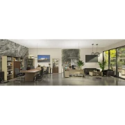 Thumbnail 5 of Кресло RFG Brian, работно, екокожа, до 150 kg, черна седалка, черна облегалка