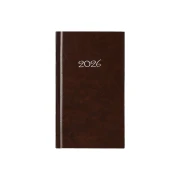 Thumbnail 2 of Календар-бележник Слим, седмичник, 9 x 16 cm, кафяв