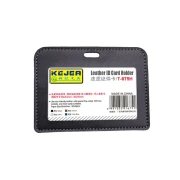 Thumbnail 2 of KEJEA Бадж, хоризонтален, еднолицев, с отделение за карта, 85 х 55 mm, черен