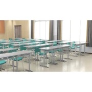 Thumbnail 6 of Ученическа маса RFG Riva, 650 х 450 х 760 mm, полипропилен, метална основа, сива