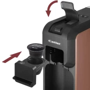 Thumbnail 10 of Кафе машина Catler ES701, за капсули Dolce Gusto, Nespresso, Caffissimo, 1350 W, налягане на помпата 15 бара, кафява