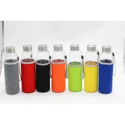 Thumbnail 2 of Office 1 Бутилка Halo, стъклена, 500 ml, със сив калъф