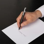 Thumbnail 5 of Hugo Boss Химикалка Gear Pinstripe, в кутия, черно-сребриста