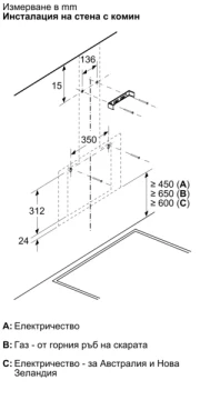 Thumbnail 6 of Аспиратор Bosch DWK65DK60, стенен, серия 2, 60 cm