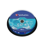 Thumbnail 2 of CD-R Verbatim, 700 MB, 52x, със защитно покритие, 10 броя в шпиндел
