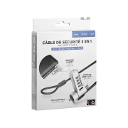 Thumbnail 3 of Кабел за заключване TNB Tbar, с код, 3 в 1, дължина 1.8 m