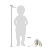 Thumbnail 4 of Small Foot Слонче за дърпане, дървено, с шумящи уши