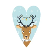 Thumbnail 1 of Gespaensterwald Картичка-таг Елен, във формата на сърце