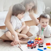 Thumbnail 5 of Deli Конструктор-кола Genius, 400 части, розова