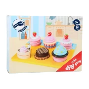 Thumbnail 3 of Small Foot Комплект кексчета и торти за рязане, дървени, 13 части