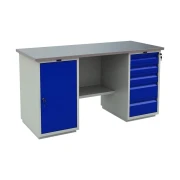 Thumbnail 1 of Работна маса WT160 WD1-WD5, 1600 х 700 х 870 mm, метална, MDF плот