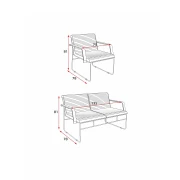 Thumbnail 5 of Кресло RFG Cassa 01, екокожа, до 120 kg, черно