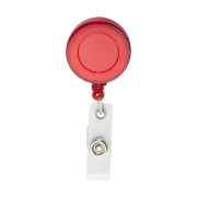 Thumbnail 2 of Cool Ретрактор Slope, ролетен държач за бадж, с клипс, кръгъл, прозрачно-червен