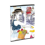 Thumbnail 3 of Тетрадка, A4, широки редове, офсетова хартия, мека корица, 40 листа, дизайни за момиче