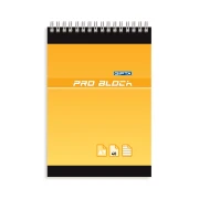 Thumbnail 6 of Gipta Тефтер Pro-Block, А7, бяла хартия, широки редове, картонена корица, със спирала, 40 листа