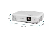 Thumbnail 4 of Проектор Epson EB-W53, 3LCD, WXGA, 4000 lm, 1920 x 1080, HDMI, 2.5 kg, бял