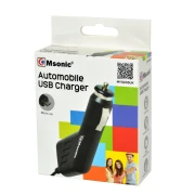 Thumbnail 2 of Зарядно устройство Msonic, за автомобилна запалка, с вграден micro-USB кабел